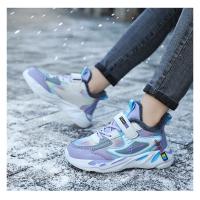 Zapatillas de deporte cálidas para niños, zapatos antideslizantes de cuero para niños, zapatos casuales para caminar, zapatos deportivos para correr, zapatos de algodón para niños, Invierno - details 16