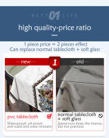Tablecloth PVC Waterproof and Oil-proof Cover Vinyl Tablecloth Rectangular Round Outdoor Tablecloth 6/8/10/12 Seats Chinese Tabl - details 4