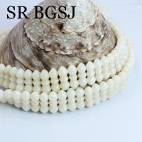 4x11,5mm forma especial bambú marino Natural Coral blanco accesorios para hacer joyas cuentas espaciadoras 15" - details 4