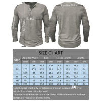 Ropa de hombre Camiseta Slim Fit Manga larga Crew Button Tough Base Top - details 0
