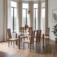 Juego de sillas de comedor Cayman, nogal - details 5