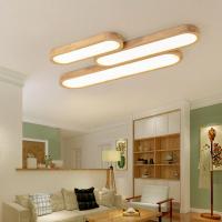 Tira de luz de techo de madera para sala de estar, accesorios de iluminación modernos para dormitorio, sala de estar, sala de estudio, pasillo - details 2