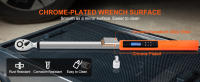 SucceBuy Llave dinamométrica digital, herramienta de torsión electrónica con accionamiento de 1/2", rango de torsión ajustable 25-250 ft.lb/34-340 N.m, precisión ±2%, 3 modos con calibración de zumbador LED - details 1