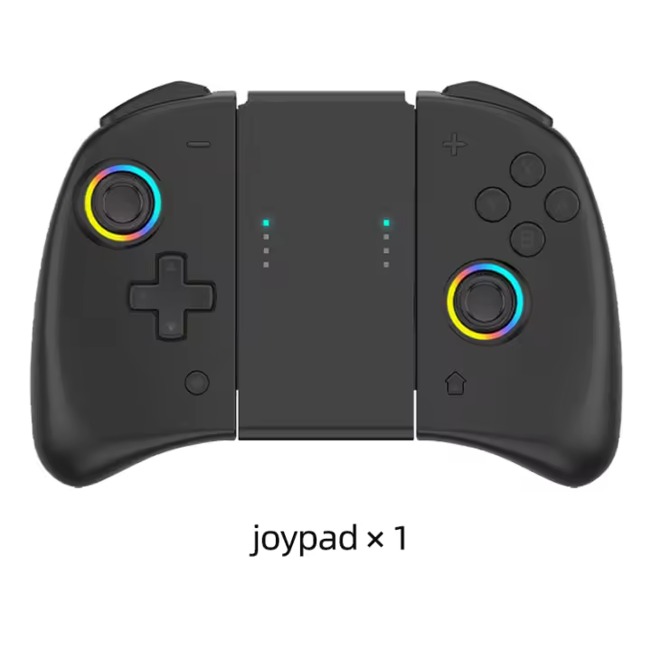 Joy-pad inalámbrico con luces RGB de 8 colores para Switch/Lite/OLED, con programable/Turbo y vibración - 1