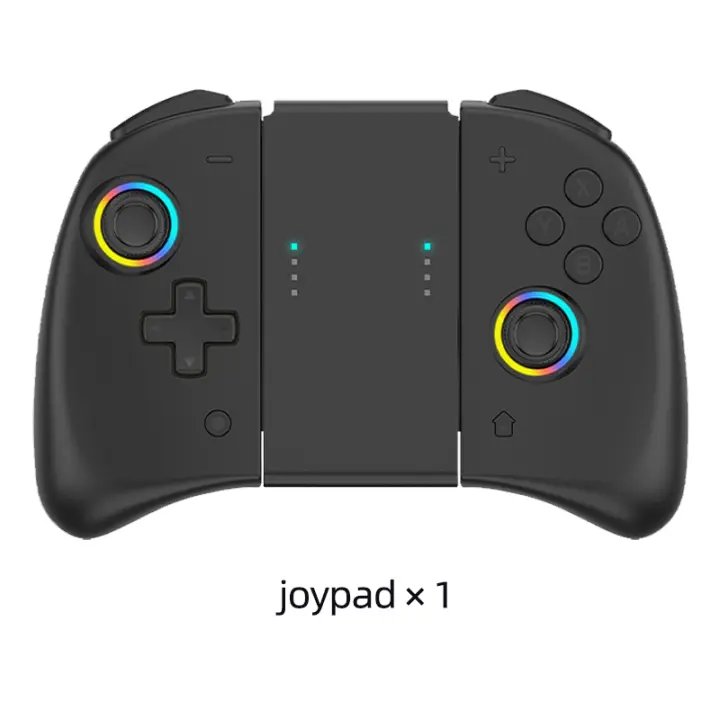 Joy-pad inalámbrico con luces RGB de 8 colores para Switch/Lite/OLED, con programable/Turbo y vibración - 1