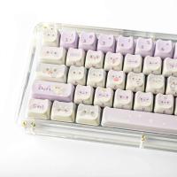 KiiBOOM x Maorbeng Raccoon Dynasty Juego de teclas de 142 teclas Perfil MAO Sublimación de tinte de 5 lados PBT para teclado nical con diseño ANSI - details 5