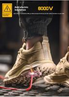 Hombre anti-perforación anti-desgarro obra de construcción seguro de trabajo zapatos de chapa de acero zapatos aislados de seguridad zapatos deportivos - details 11