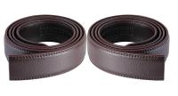 Cinturón de cuero genuino sin hebilla automática para hombre y mujer, cinturón de gran tamaño sin hebilla, 3,5 cm de ancho, 150, 160cm - details 4