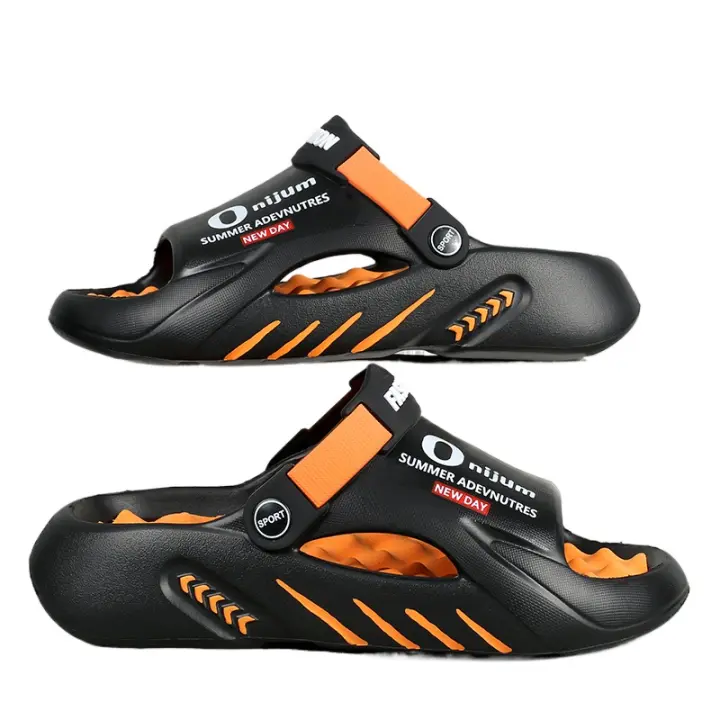 Zapatillas de Hombre Novedad Verano 2022 Sandalias Deslizantes con Suela de Plataforma de EVA - 1