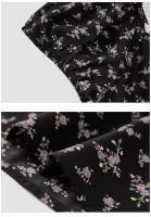 Vestido de Chifón Floral Semir Manga de Burbuja, Cuello Cuadrado, Cintura Corta - details 12
