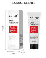 Espuma limpiadora facial con 0.5% de salicílico, control de grasa, refrescante, para piel sensible y propensa al acné, reparadora. - details 0