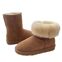 Diseño popular de marca de plataforma de invierno, zapatos de hierba de cuero genuino, botas de nieve cálidas para mujer - details 0