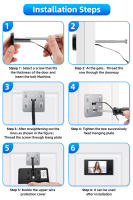 Timbre de Puerta Sectyme de 3.5 Pulgadas con Cámara de Puerta LCD Digital de 120° Visor de Puerta Inteligente para el Hogar y Exteriores - details 6