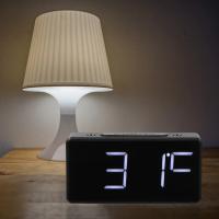 Reloj despertador Digital LED con retroiluminación, calendario de datos y hora, reloj de mesa con retroiluminación electrónica - details 4