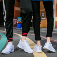 Zapatillas de correr ligeras blancas para mujer, zapatos de entrenamiento antideslizantes, Zapatillas de malla transpirable para caminar - details 18