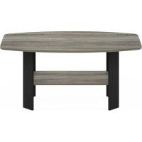 Mesas de café de diseño sencillo, Madera compuesta, Nogal/Negro, 54,61 x 54,61 x 41,28 cm - details 22