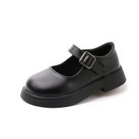 Zapatos de cuero de Color liso para niña, calzado escolar informal, Color negro, princesa Lolita, Mary Janes - details 21