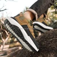 Dropshipping logo cómodo estilo de caminar grueso para hombres, zapatos casuales antideslizantes y duraderos - details 3