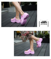 Zapatillas de verano para mujer, sandalias de playa con plataforma gruesa para exteriores, cuñas antideslizantes para interiores, zuecos de moda para mujer, toboganes de talla grande 35-42 - details 10
