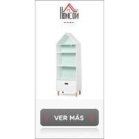 Estante de Libros para Niños Diseño de 3 Compartimentos y 2 Armarios Ideal para Escuela Dormitorio - details 12