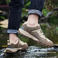 2025 zapatos de senderismo para hombre y mujer, zapatillas de deporte de malla, zapatos de montaña transpirables a la moda para niño, zapatos de trabajo para primavera, otoño y verano, Trekking al aire libre - details 53
