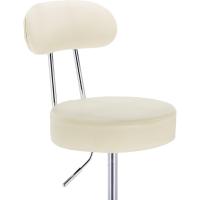 Trabajo de 1 Pieza Giratorio Taburete de Silla giratoria Silla de Oficina con Respaldo de Altura Regulable en Crema - details 2