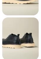 Botas de cuero de alta gama para hombres zapatos de piel de vaca pura zapatos altos de piel de vaca de primera capa - details 8