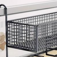 Estante de almacenamiento colgante para cabecera de cama de gran capacidad, diseño de rejilla, ahorra espacio, estante de almacenamiento para baño, caja de pañuelos multiusos - details 2