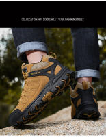 Botas de senderismo al aire libre para hombre, botas de Trekking duraderas antideslizantes para escalada de montaña, botas tácticas militares de alta calidad - details 4