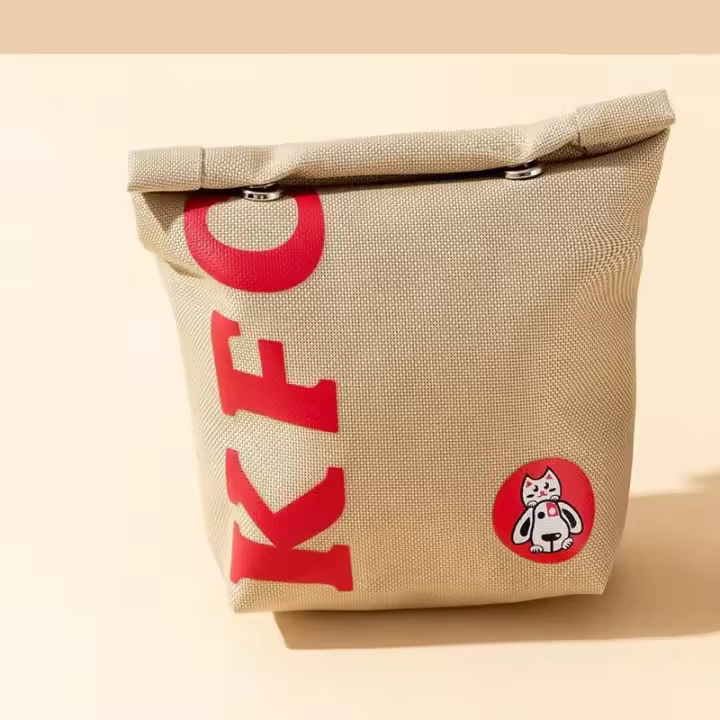 Mochila de Lanzamiento para Mascotas Correa de Trembo para Pasear Perros con Estilo Burguer y Fries - 1