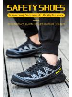 Safety Shoes Men With Steel Toe Cap Anti-smash Men Work Shoes Sneakers Light Puncture-Proof Indestructible Shoes - details 1