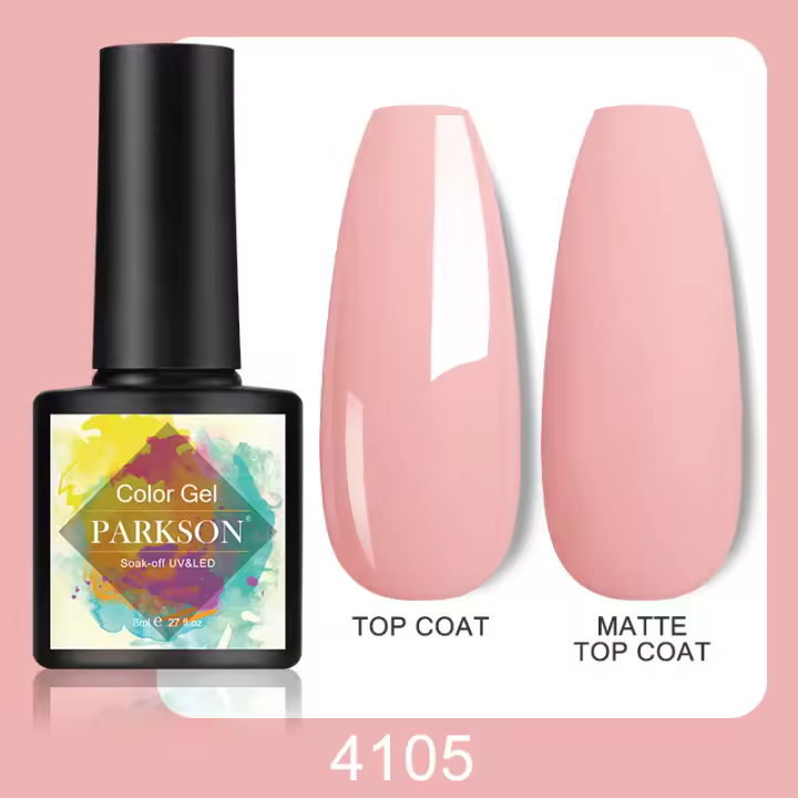 Esmalte de Uñas de Gel de la Nueva Serie Brillante de Parkson 8ml Desvanecimiento Rápido con Luz LED UV Arte de Uñas Manicura Lacado Varnish 114 Colores - 1