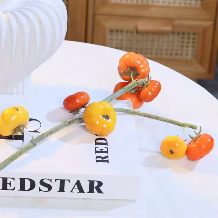 Nuevo adorno de espuma de rama de calabaza Artificial Multicolor, accesorios para fotos de fruta de imitación, regalo de rama de calabaza de simulación - 1