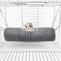 Hamaca colgante para mascotas, túnel oculto y Bunkbed, jaula, accesorios para jugar y dormir - details 4