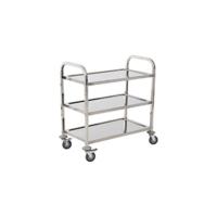Carrito de Cocina Carro Auxiliar con Ruedas 1 Cajón 1 Armario 3 Estantes Abiertos de Almacenamiento para Comedor 66x39,5x86,5 cm Blanco - details 10