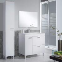Mueble de Baño de 2 Puertas y 4 Patas Diseño Koncept Acabado en Blanco Brillante - details 6