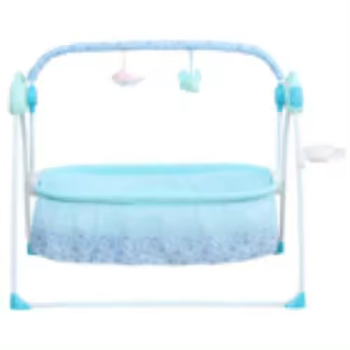 Cama de Bebé Rocker con Red Mosquitera Transpirable Colchón de Abrazo Imitado - 1