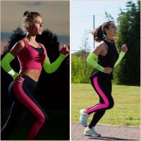 5 Mangas de protección solar de verano para deportes - Protección, Tela de secado rápido y transpirable, Diseño de franja reflectante elástica, Material de spandex, Lavar a mano - Ideal para correr de noche, ciclismo, golf, senderismo y conducir - details 5