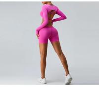 Pantalones cortos de Yoga de cintura alta para mujer, ropa deportiva informal para entrenamiento, levantamiento de glúteos, gimnasio, correr - details 5