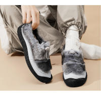 Zapatos de mujer con suela plana, cálidos y esponjosos para exteriores, zapatos casuales de algodón. - details 20
