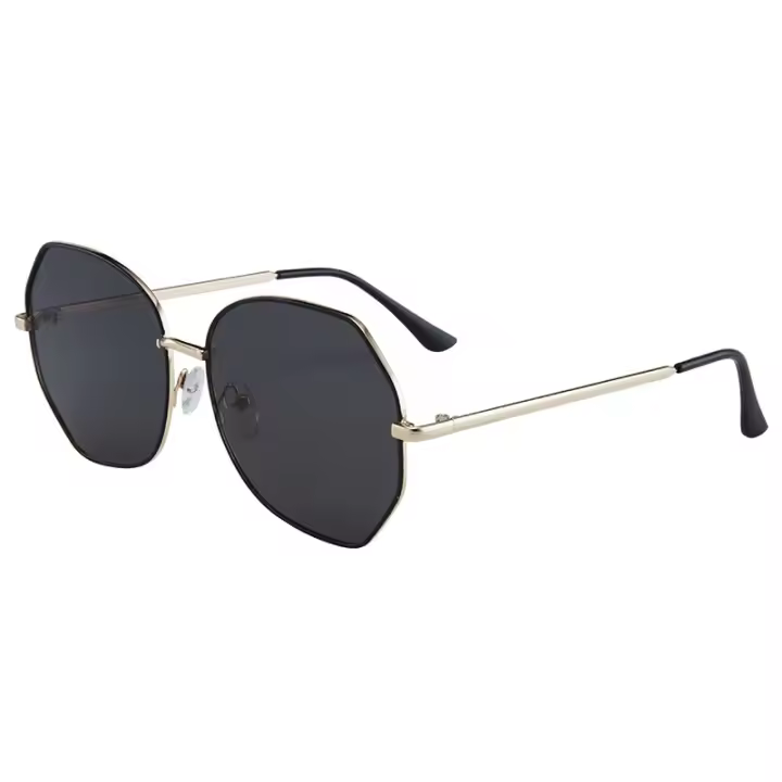 Gafas de sol de mujer, de moda mariposa marco gafas de sol de metal, gafas minimalistas UV385 - 1