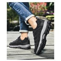 Zapatos Deportivos informales transpirables para hombre, zapatillas antideslizantes para montañismo, superficie de red de senderismo, talla grande - details 2