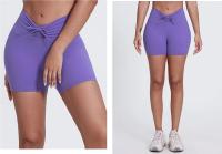 SHINBENE-pantalones cortos deportivos Super Cloud para gimnasio, Shorts sexys de cintura alta con cordones para Yoga, entrenamiento, correr, 4 ", 2,0 - details 14