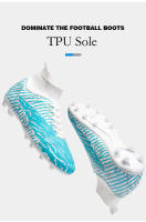 Zapatos de fútbol de alta calidad para hombre, botas de fútbol profesionales FG/TF, tacos antideslizantes ultraligeros para exteriores, zapatillas de tobillo de entrenamiento - details 3