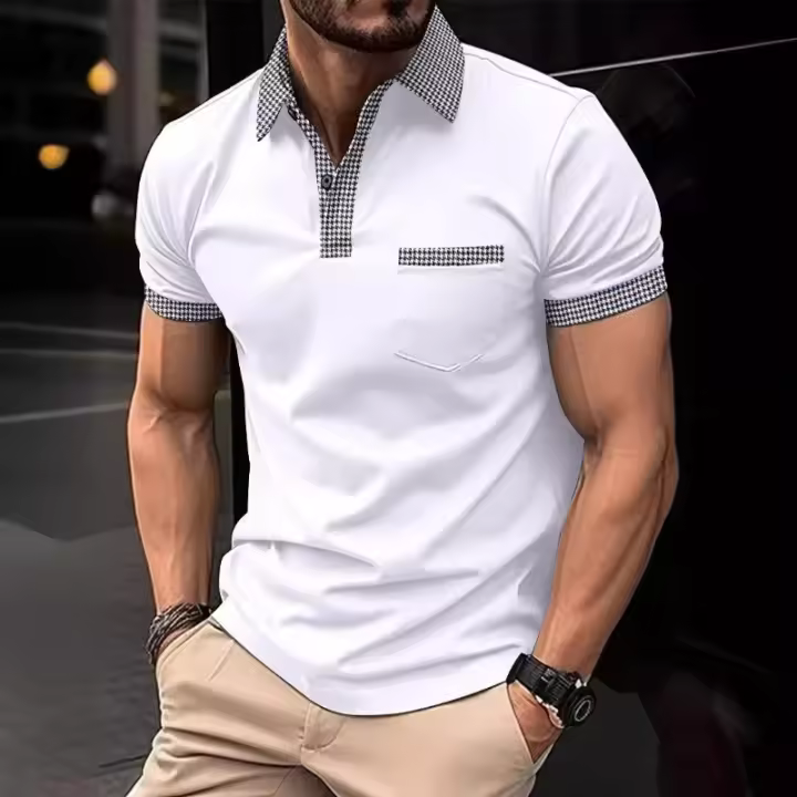 POLO informal de verano para hombre, camiseta de manga corta, top - 1