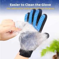 Kit De aseo De mascotas para perros, gatos, piel De conejo, cepillo De aseo De 2 lados, guante De limpieza De baño - details 1