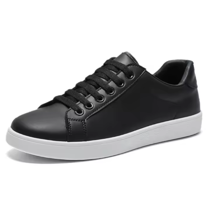 Zapatillas de deporte de cuero para hombre, zapatos informales de lujo, a la moda, para las cuatro estaciones. - 1