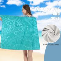 Toallas de playa de microfibra, toalla absorbente súper suave para nadar de secado rápido para natación, deportes, playa, Camping, gimnasio, - details 1