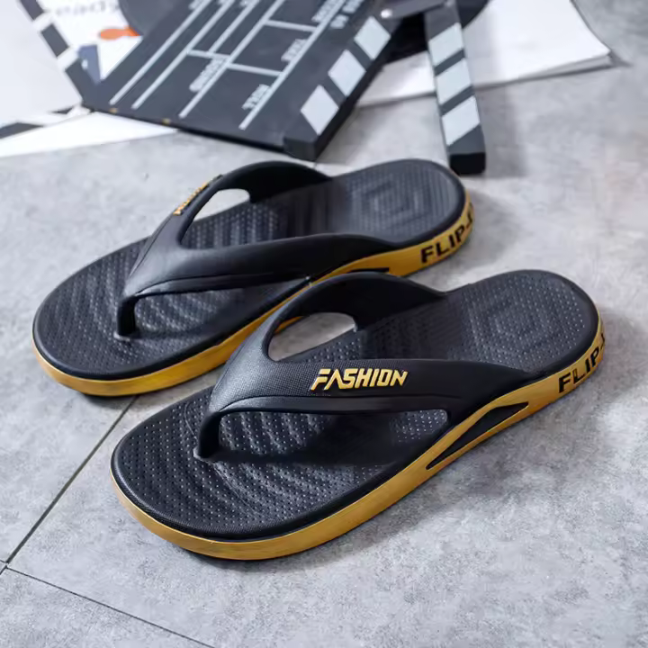 Chanclas antideslizantes de moda para hombre, sandalias deportivas de PVC para el baño en casa, zapatillas planas informales para niños - 1