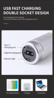 Kemei-cortadora de pelo profesional para peluquero, máquina eléctrica potente para cortar el pelo, recargable por Usb, tipo c, KM-9362 - details 10
